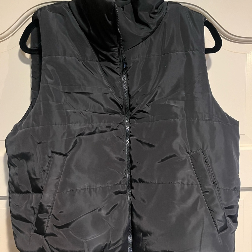 Trendy Queen Black Puffer Vest